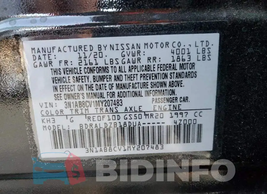 3N1AB8CV1MY207483 Photo# 12