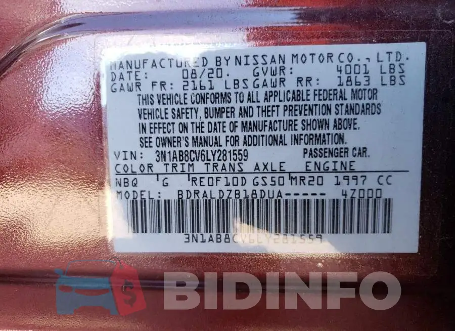 3N1AB8CV6LY281559 Photo# 12