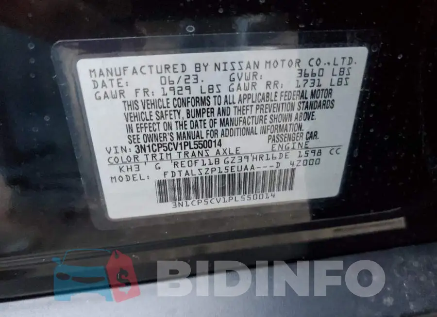 3N1CP5CV1PL550014 Photo# 13