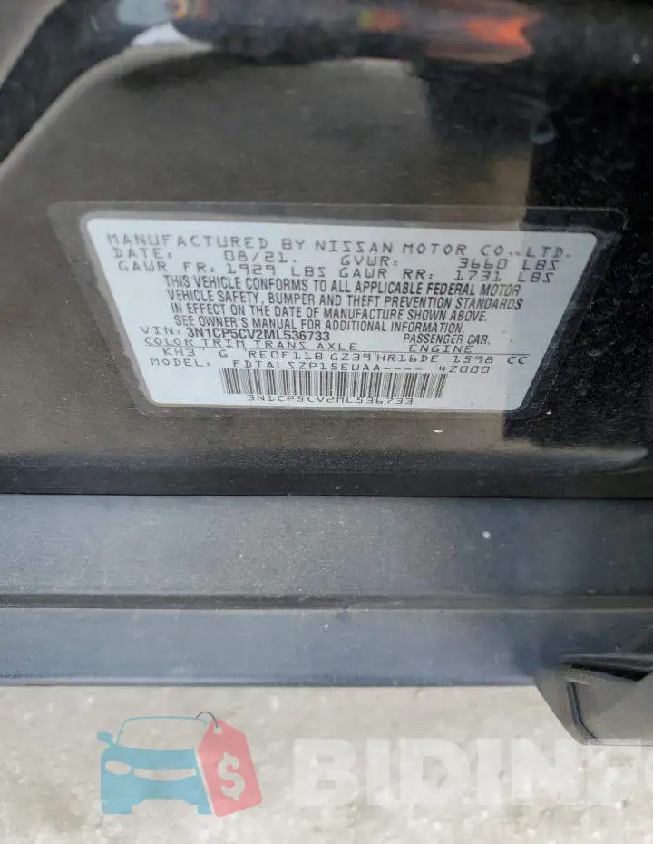 3N1CP5CV2ML536733 Photo# 12