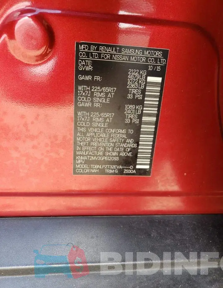 KNMAT2MV3GP612093 Photo# 14