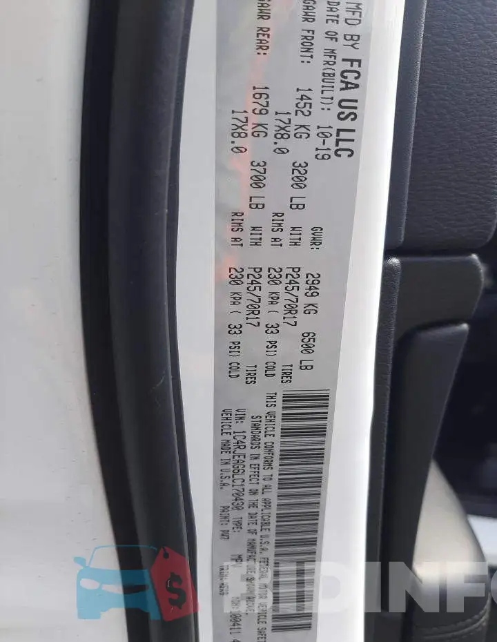 1C4RJEAG6LC170430 Photo# 12