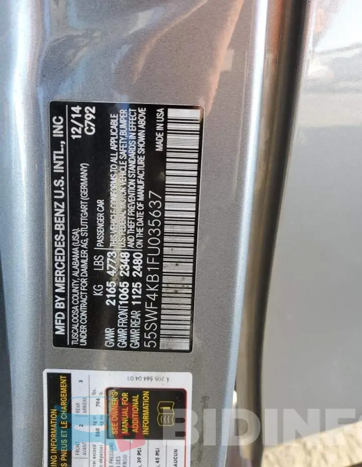 55SWF4KB1FU035637 Photo# 12