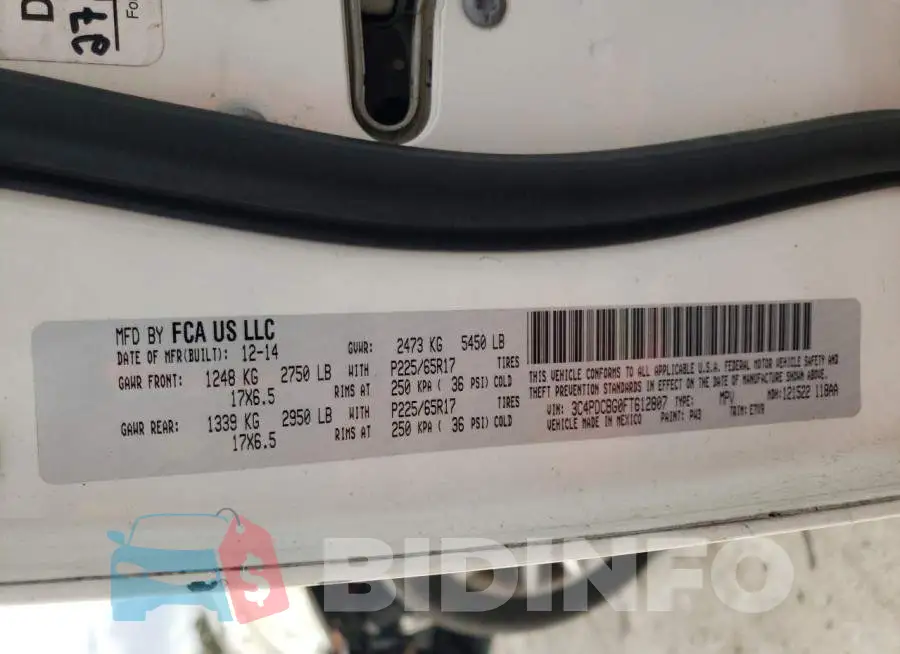 3C4PDCBG0FT612807 Photo# 13