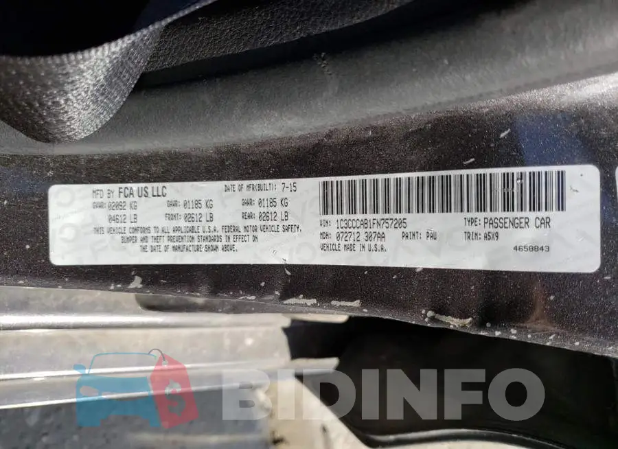 1C3CCCAB1FN757205 Photo# 12