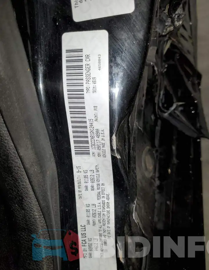 1C3CCCAB1GN124415 Photo# 12
