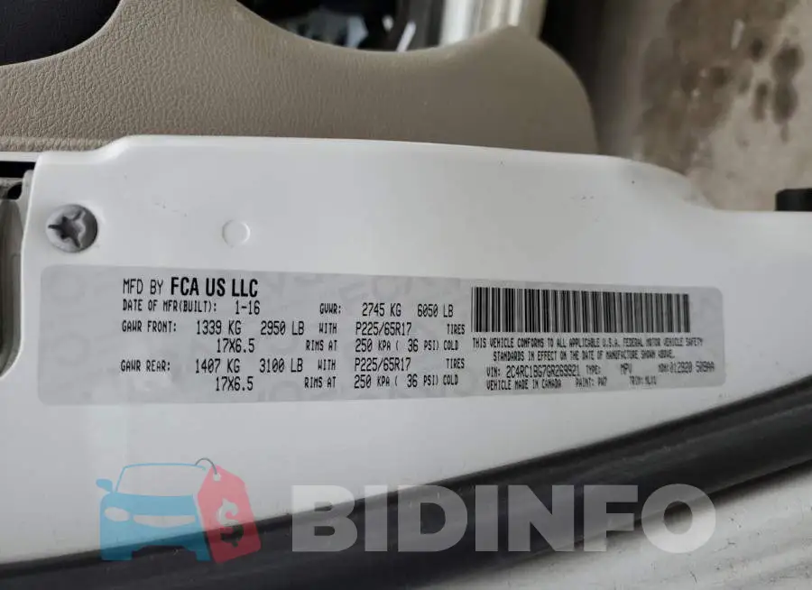 2C4RC1BG7GR269921 Photo# 13