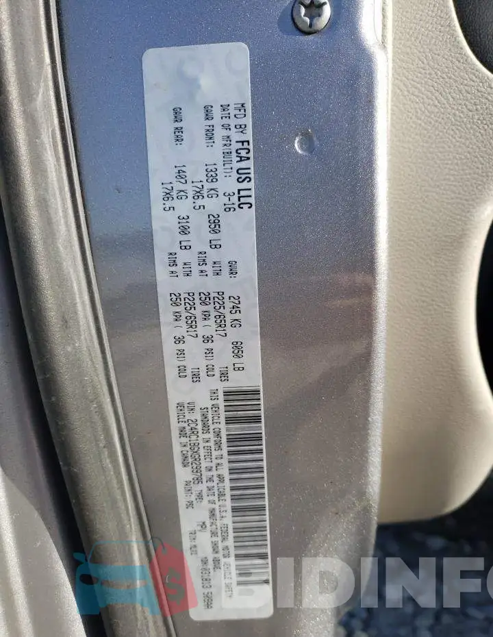 2C4RC1BGXGR299785 Photo# 12