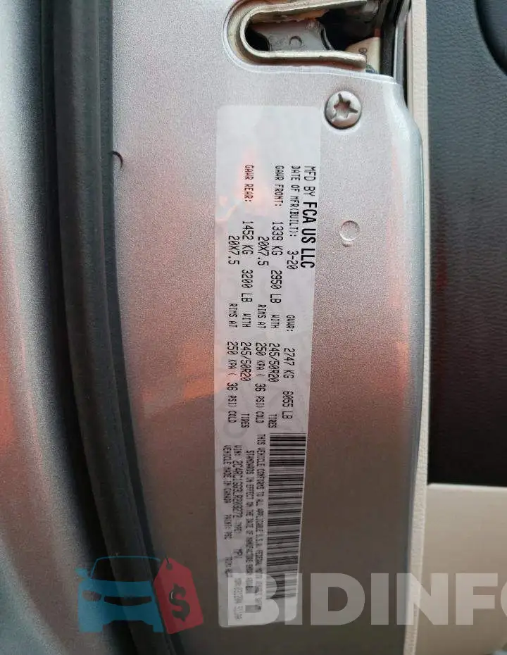 2C4RC1GG3LR203272 Photo# 13