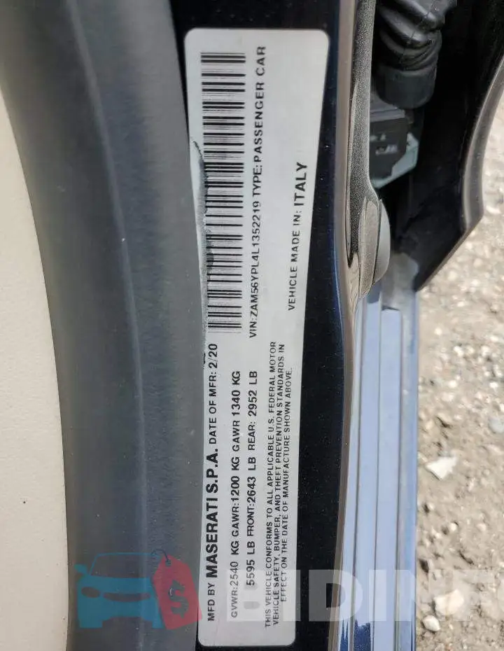 ZAM56YPL4L1352219 Photo# 12