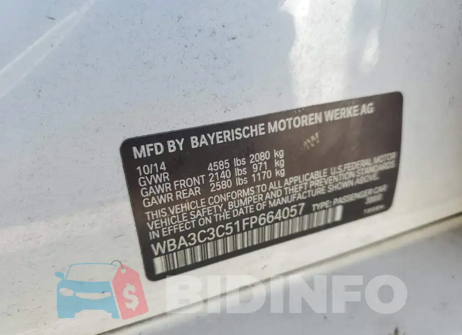 WBA3C3C51FP664057 Photo# 12