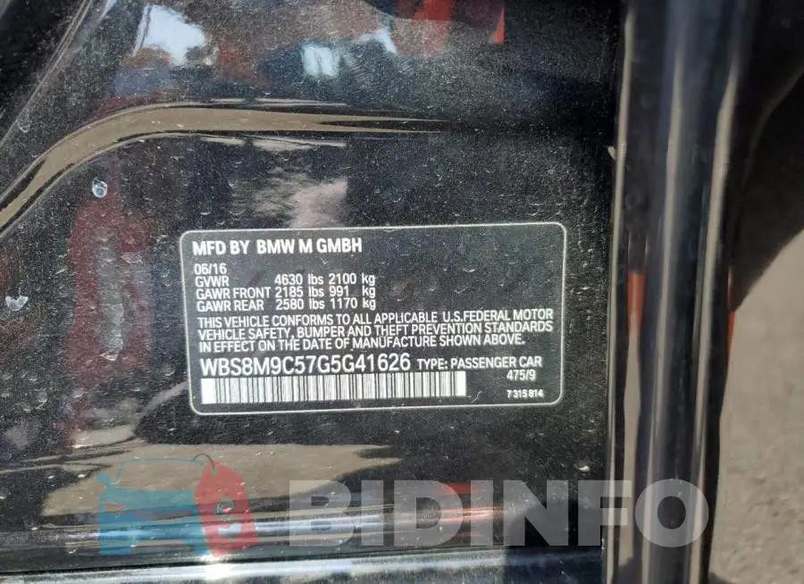 WBS8M9C57G5G41626 Photo# 12