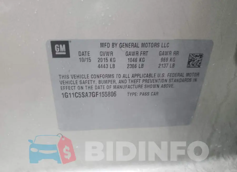 1G11C5SA7GF155806 Photo# 12