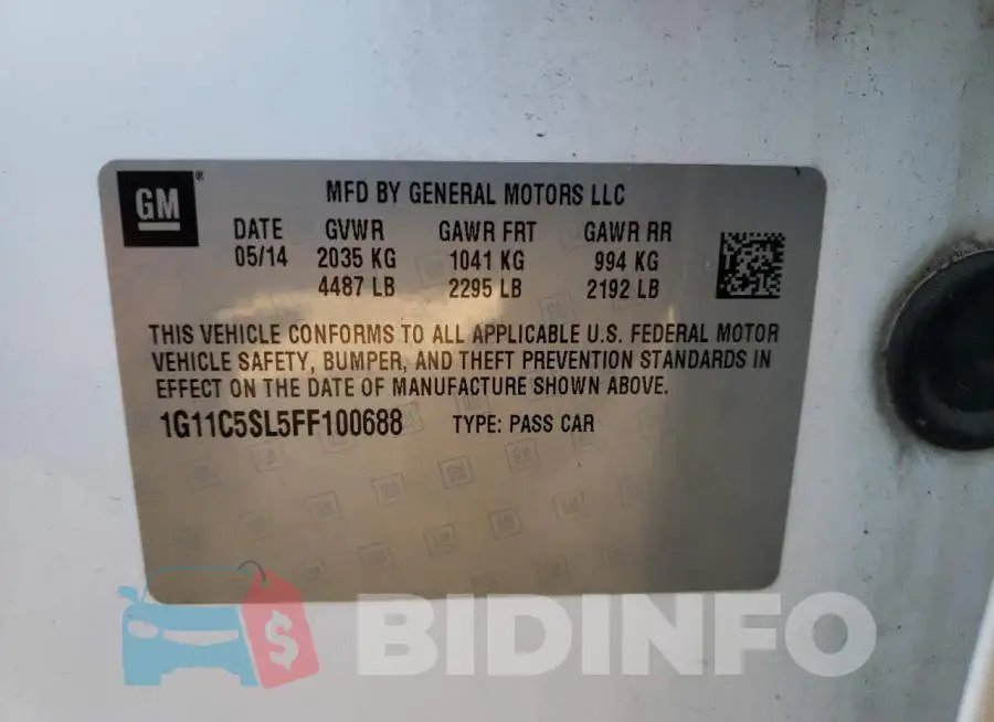 1G11C5SL5FF100688 Photo# 12