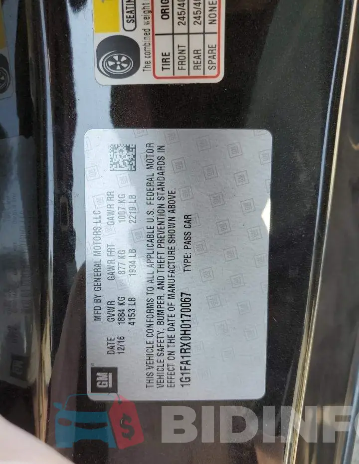 1G1FA1RX0H0170067 Photo# 12