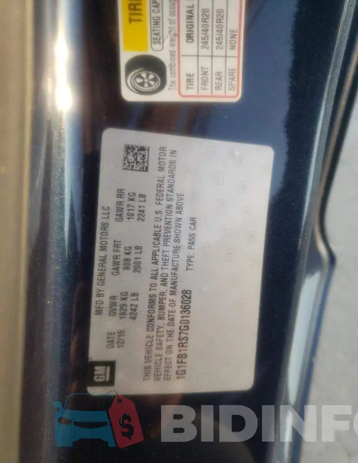 1G1FB1RS7G0136028 Photo# 12