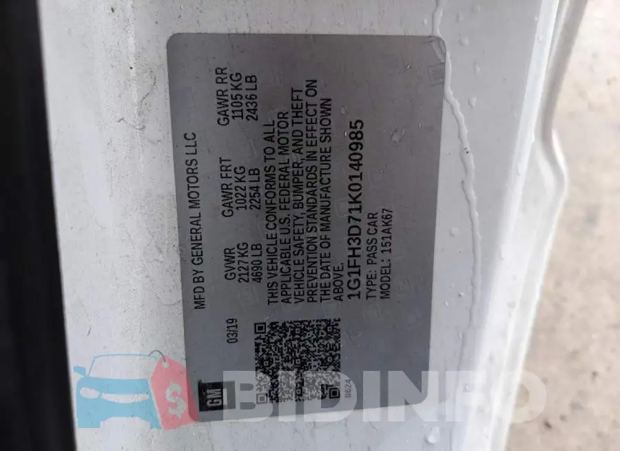1G1FH3D71K0140985 Photo# 12