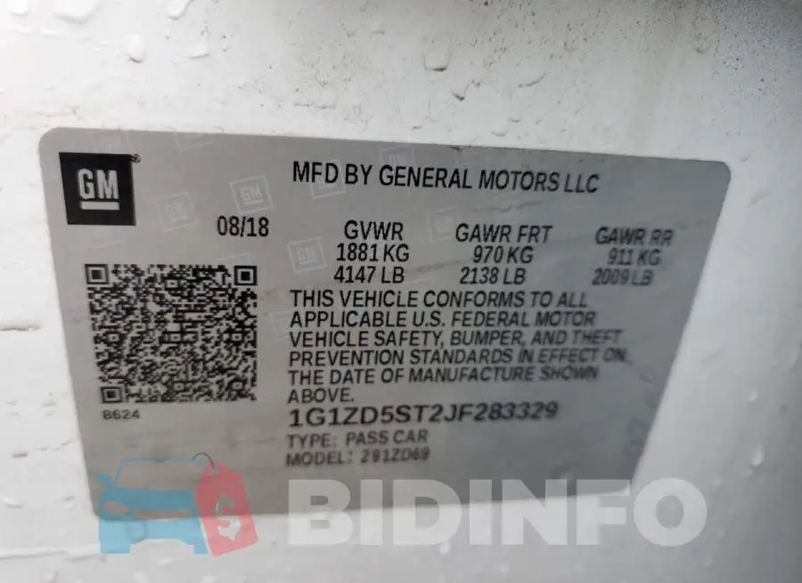 1G1ZD5ST2JF283329 Photo# 12