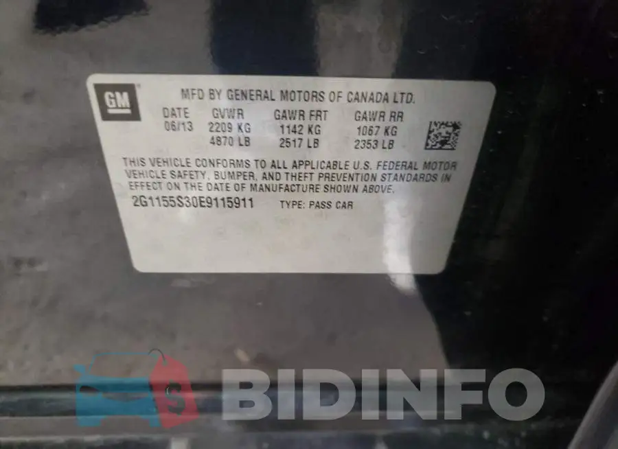 2G1155S30E9115911 Photo# 12