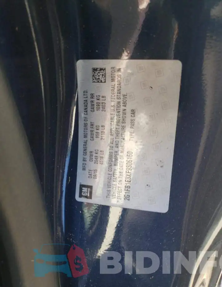 2G1FB1E3XF9306160 Photo# 12