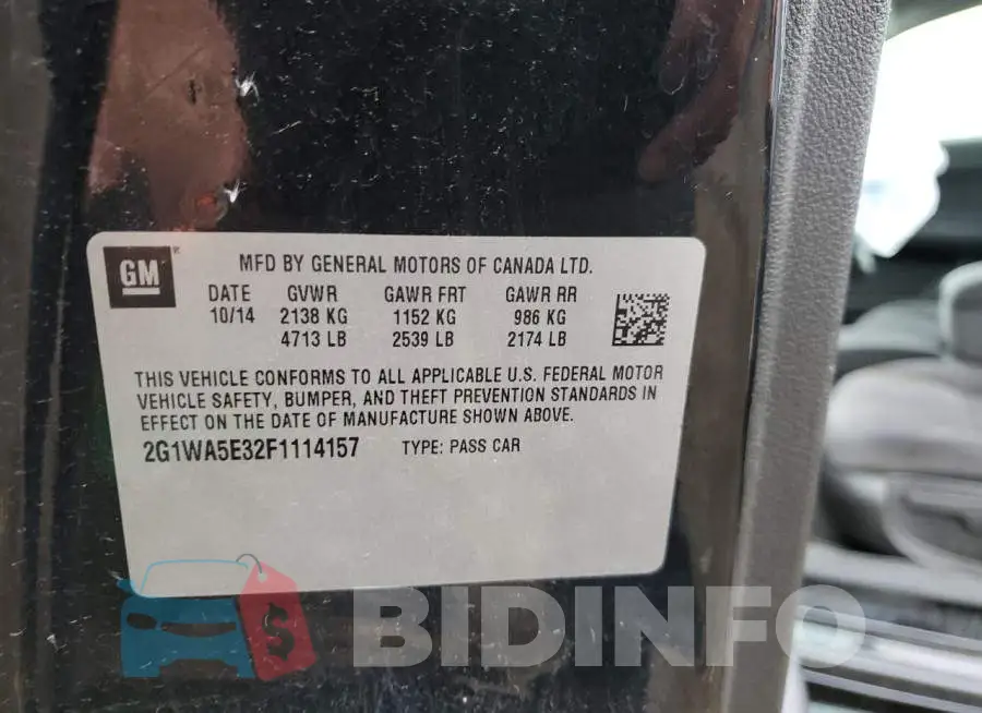 2G1WA5E32F1114157 Photo# 12