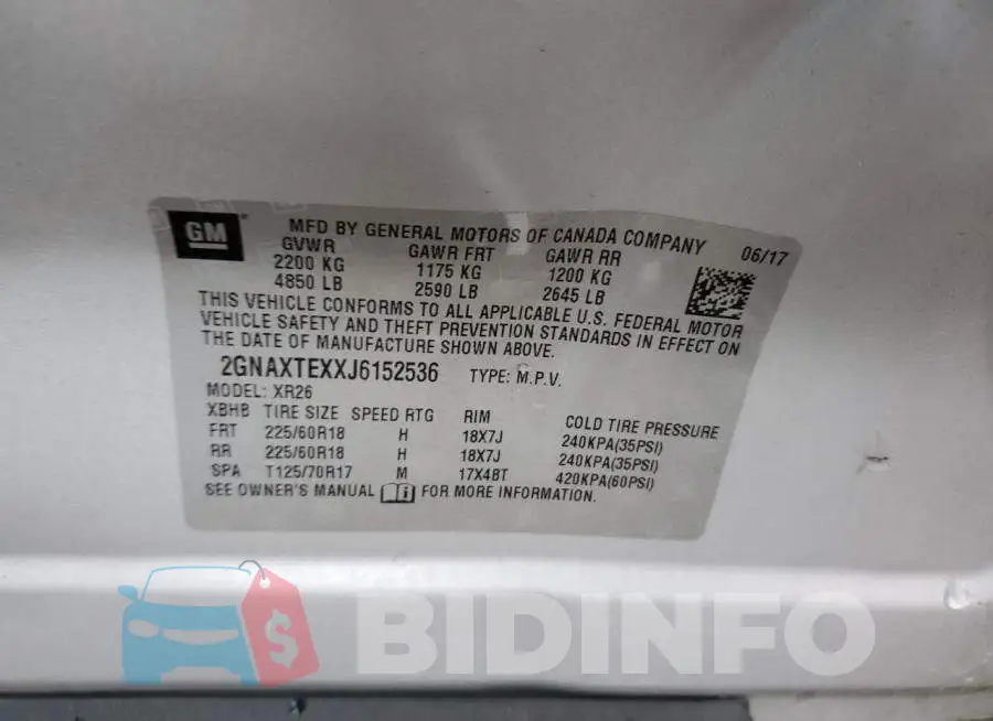 2GNAXTEXXJ6152536 Photo# 12