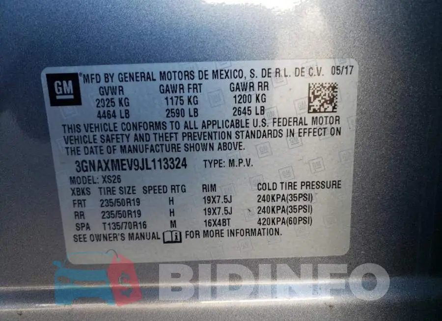 3GNAXMEV9JL113324 Photo# 12