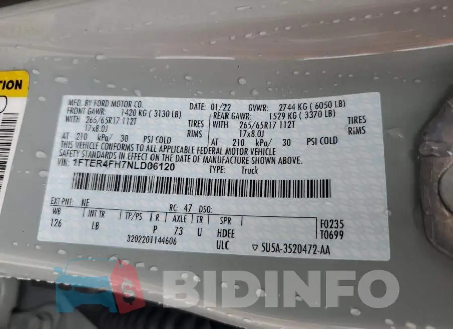 1FTER4FH7NLD06120 Photo# 12