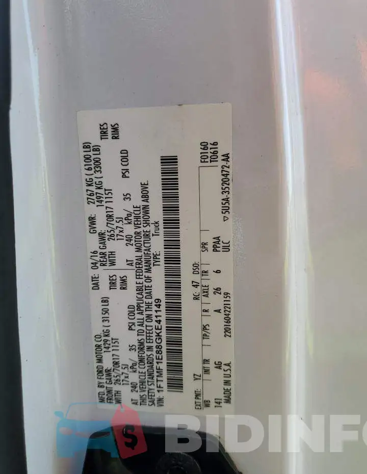 1FTMF1E88GKE41149 Photo# 12