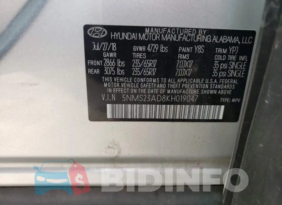 5NMS23AD8KH019047 Photo# 13