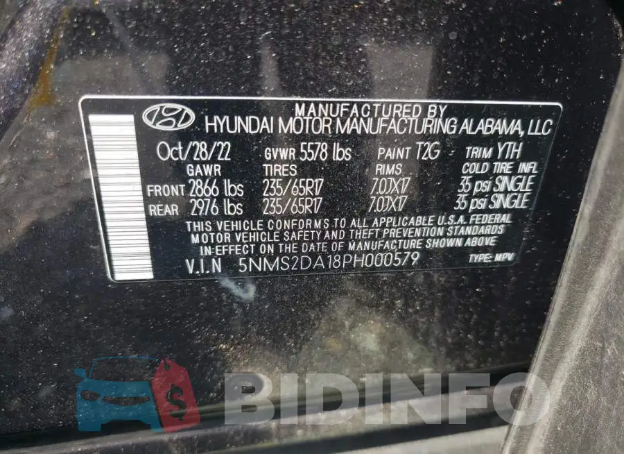 5NMS2DA18PH000579 Photo# 12