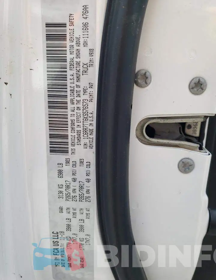 1C6RR7TT6KS576573 Photo# 12