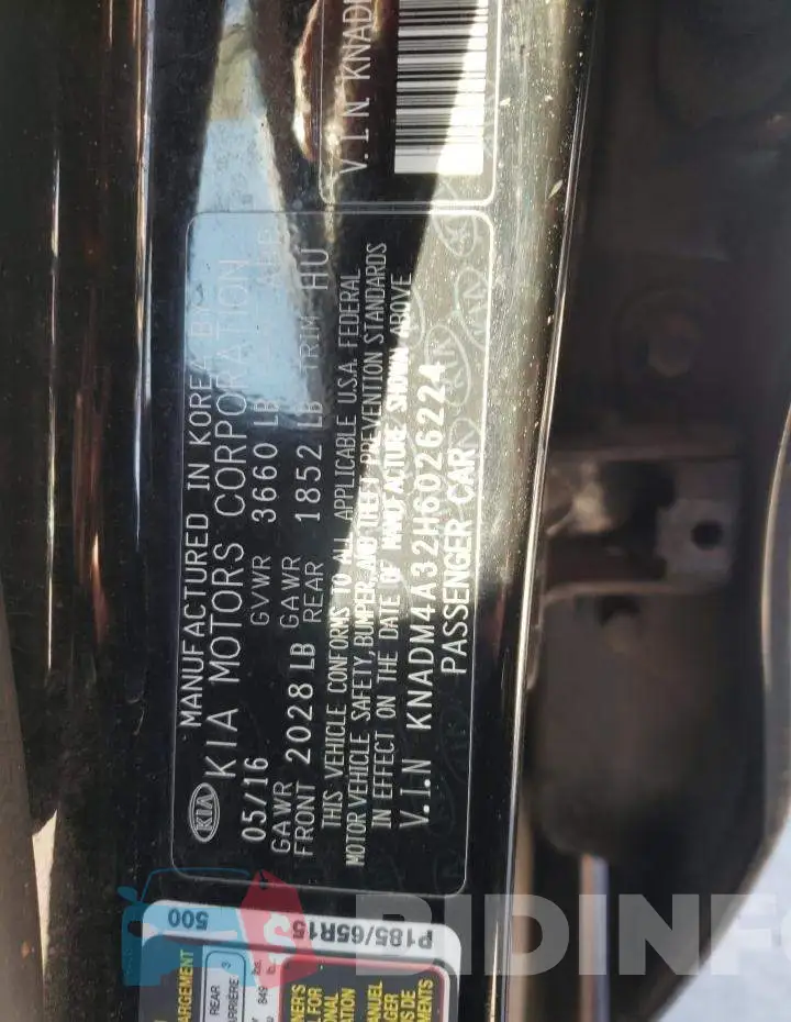 KNADM4A32H6026224 Photo# 13