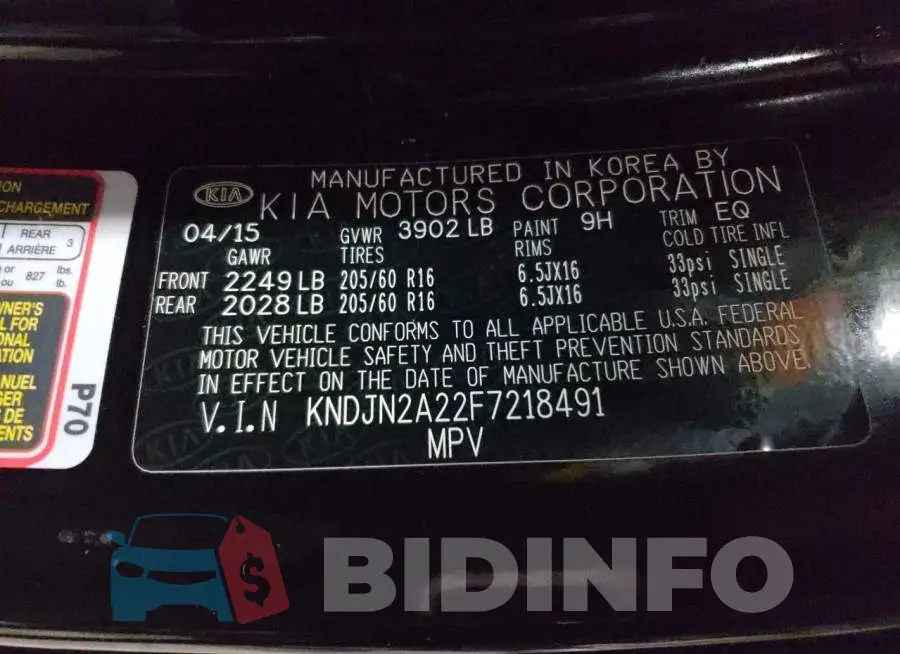 KNDJN2A22F7218491 Photo# 12