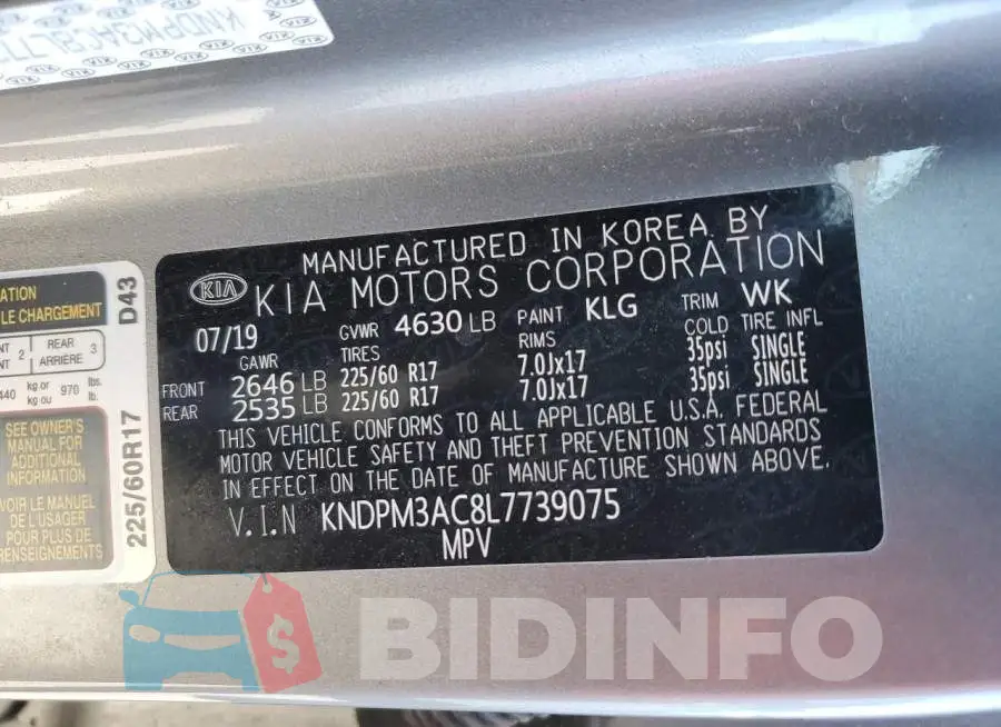 KNDPM3AC8L7739075 Photo# 13
