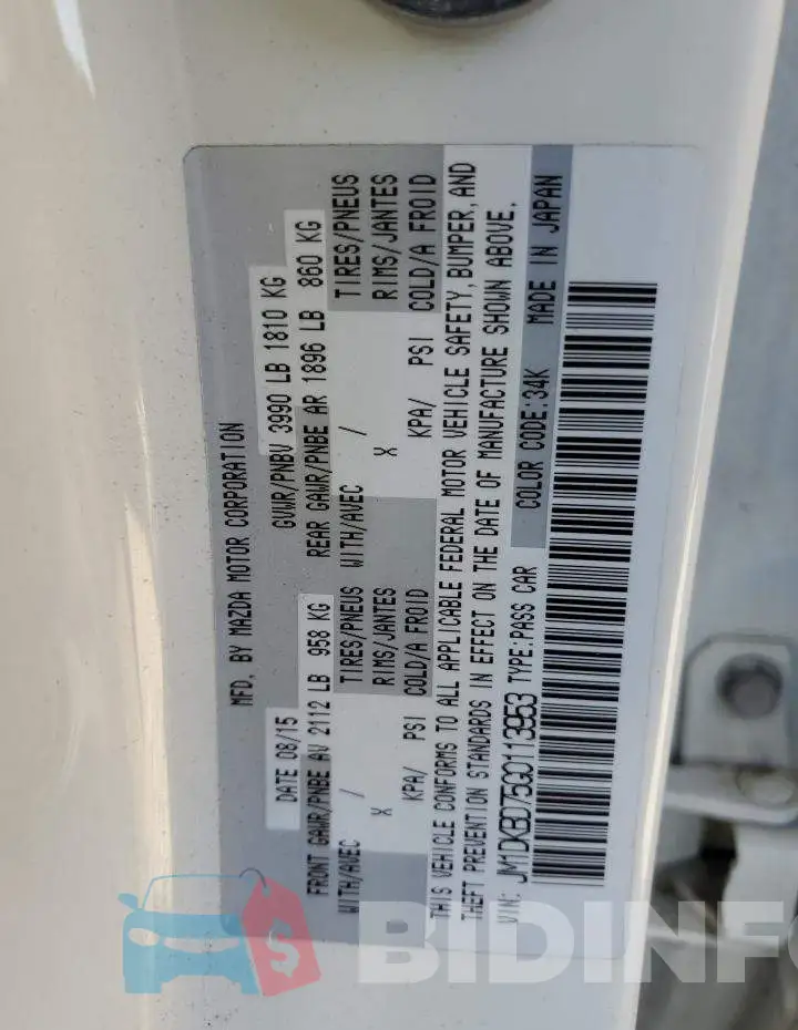 JM1DKBD75G0113953 Photo# 12