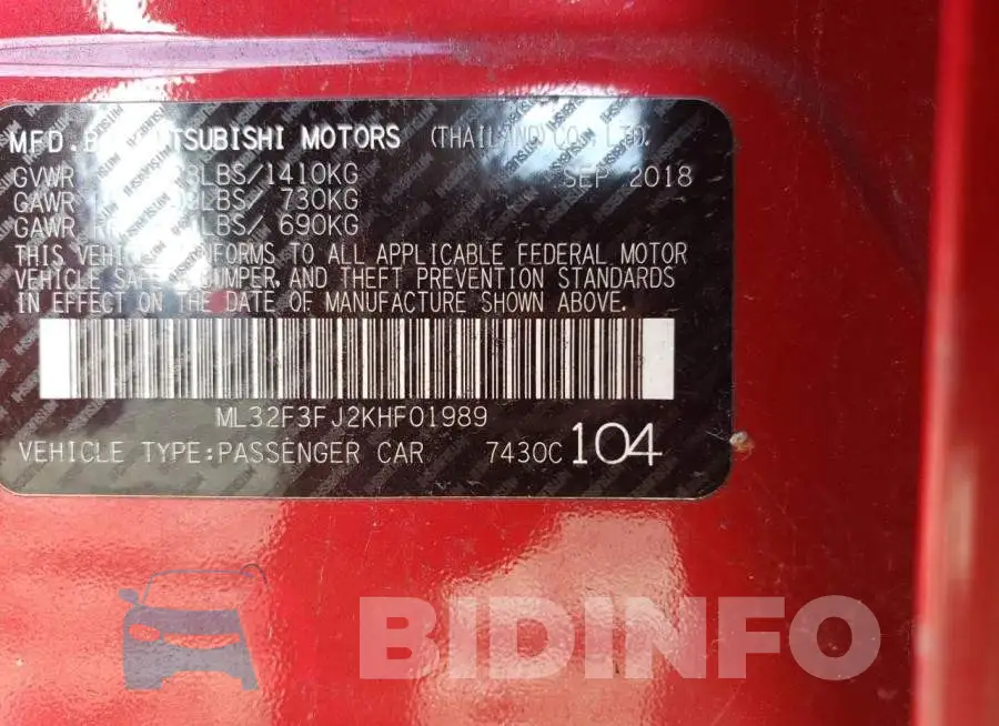 ML32F3FJ2KHF01989 Photo# 12