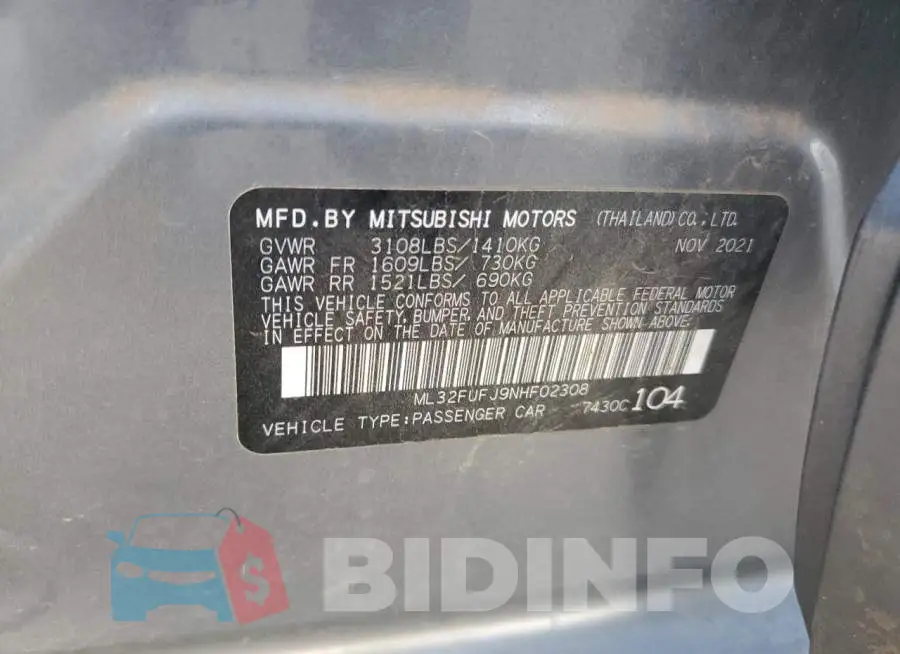 ML32FUFJ9NHF02308 Photo# 12