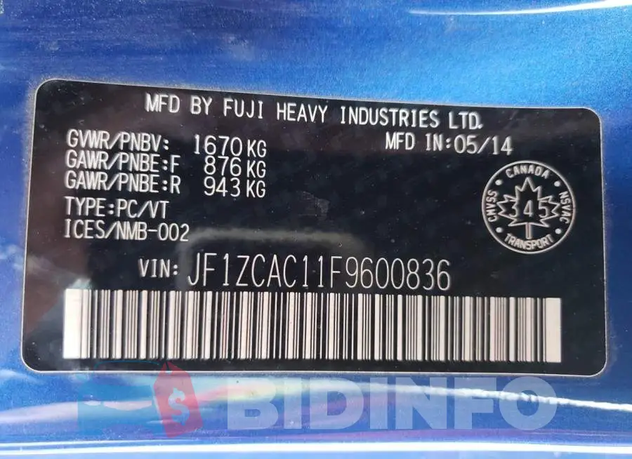 JF1ZCAC11F9600836 Photo# 12