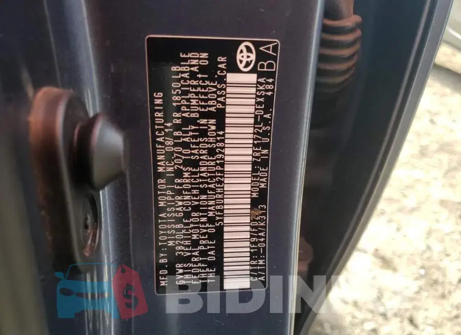 5YFBURHE2FP192814 Photo# 13