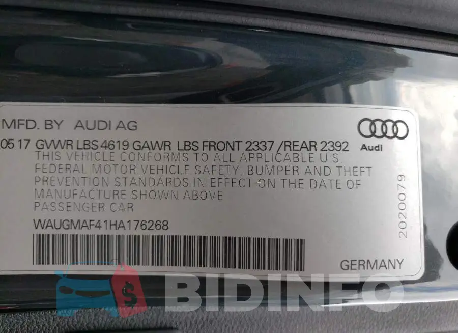 WAUGMAF41HA176268 Photo# 12