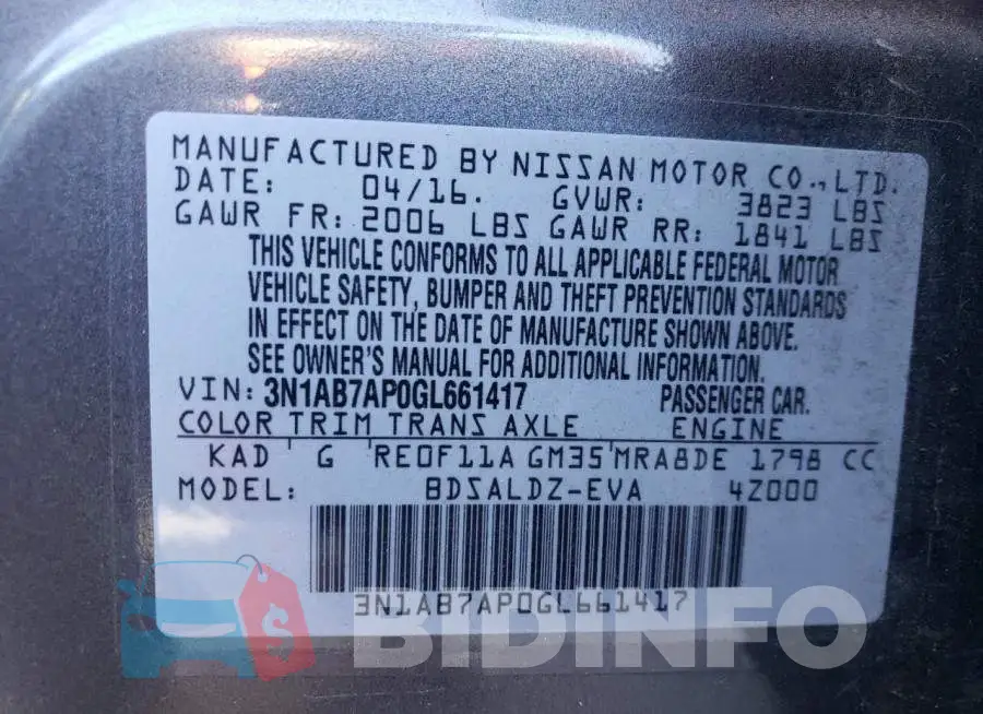 3N1AB7AP0GL661417 Photo# 13