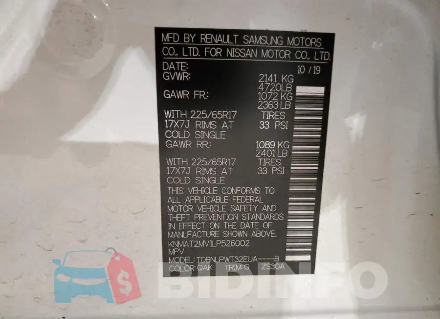 KNMAT2MV1LP526002 Photo# 12