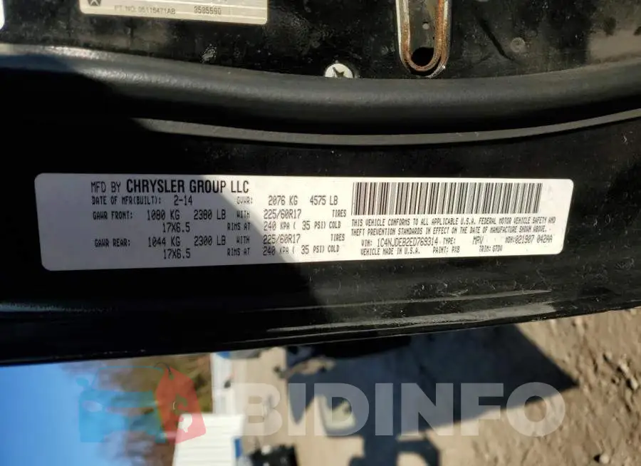 1C4NJDEB2ED769314 Photo# 12
