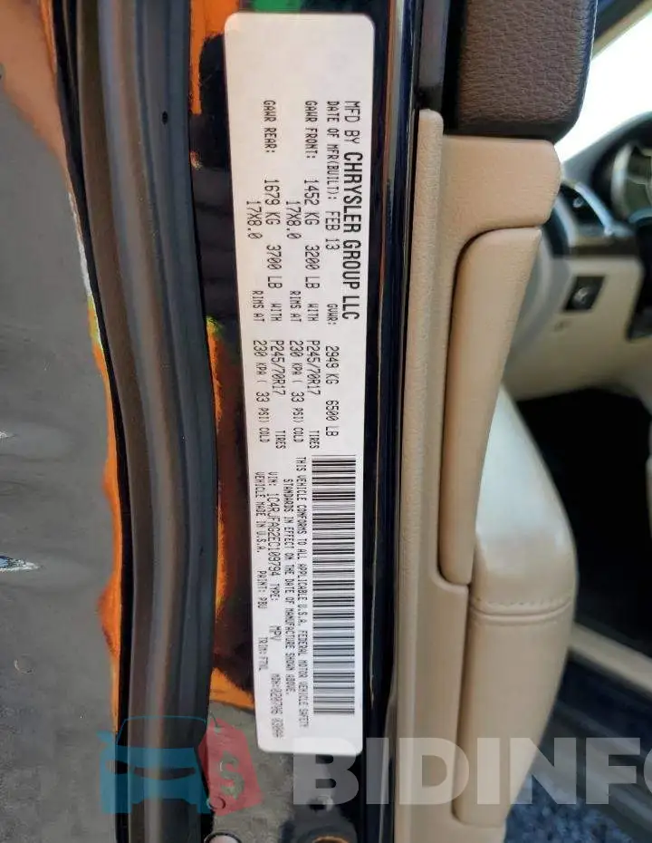 1C4RJFAG2EC109794 Photo# 12