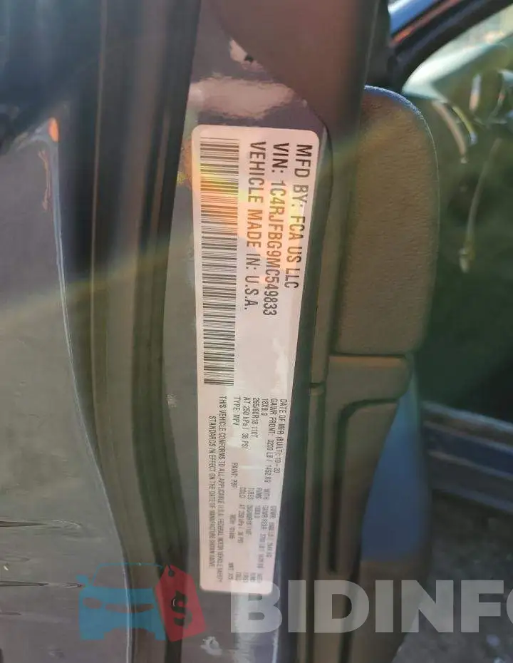 1C4RJFBG9MC549833 Photo# 12