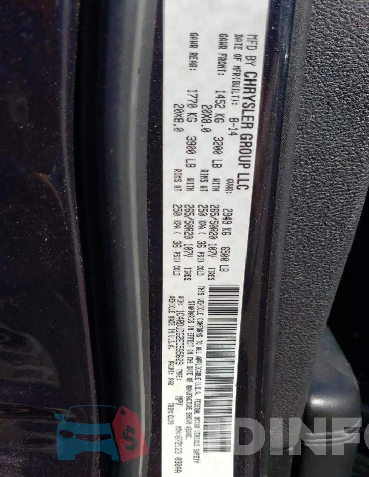 1C4RDJDG2EC595609 Photo# 13