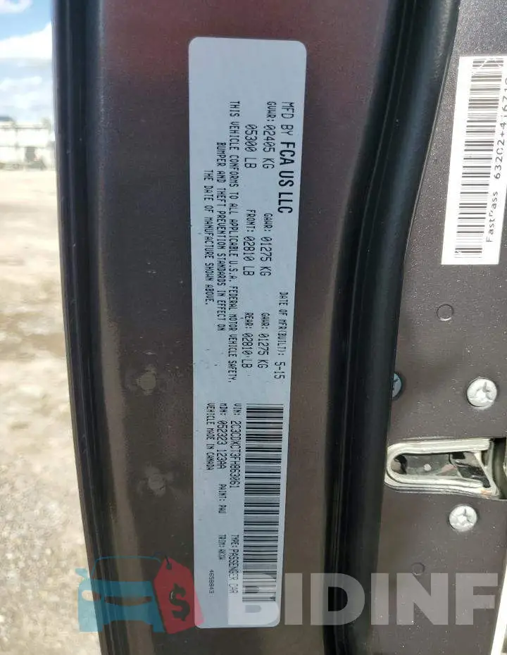 2C3CDXCT3FH863061 Photo# 12