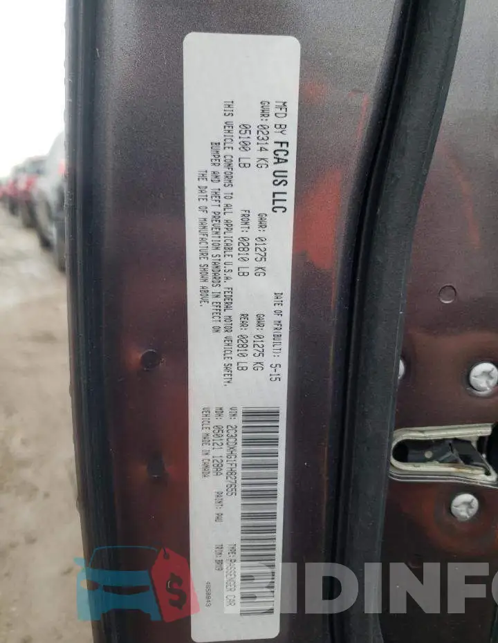 2C3CDXHG1FH827655 Photo# 12