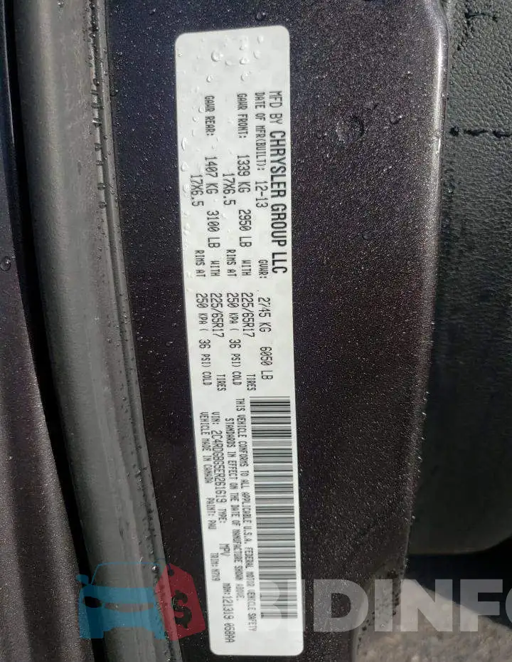 2C4RDGBG5ER261619 Photo# 13
